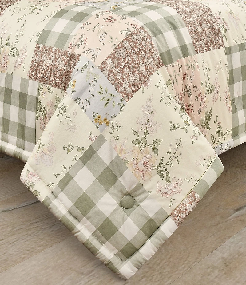 Piper & Wright Eloise Stunning Patchwork Floral Mini Comforter Set