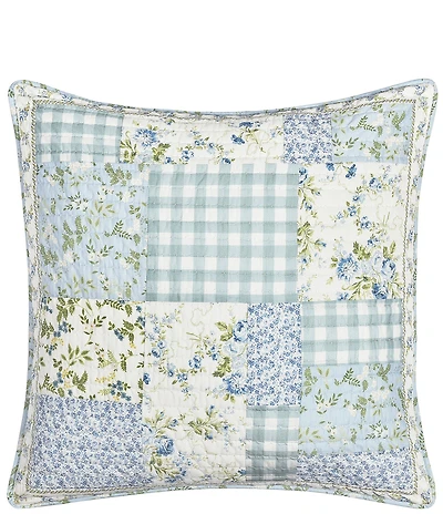 Piper & Wright Karalena Cottage-Inspired Decorative Reversible Quilted Square Pillow