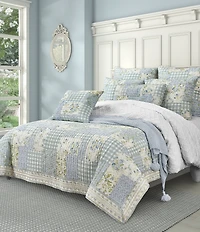 Piper & Wright Karalena Pieced Floral Patchwork Cotton Quilt
