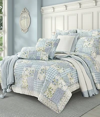 Piper & Wright Karalena Pieced Floral Patchwork Cotton Quilt
