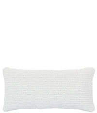 Piper & Wright Lillian Collection Engineered All -Over Jacquard Striped Boudoir Decorative Reversible Pillow