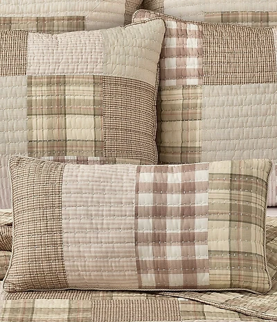 Piper & Wright Mayfair Quilted Reversible Boudoir Decorative Pillow