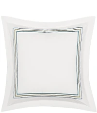 Piper & Wright Meadow Embroidered Bordered Flange Trim Euro Sham