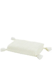Piper & Wright Millie Basket Weave Knit Tassel Throw
