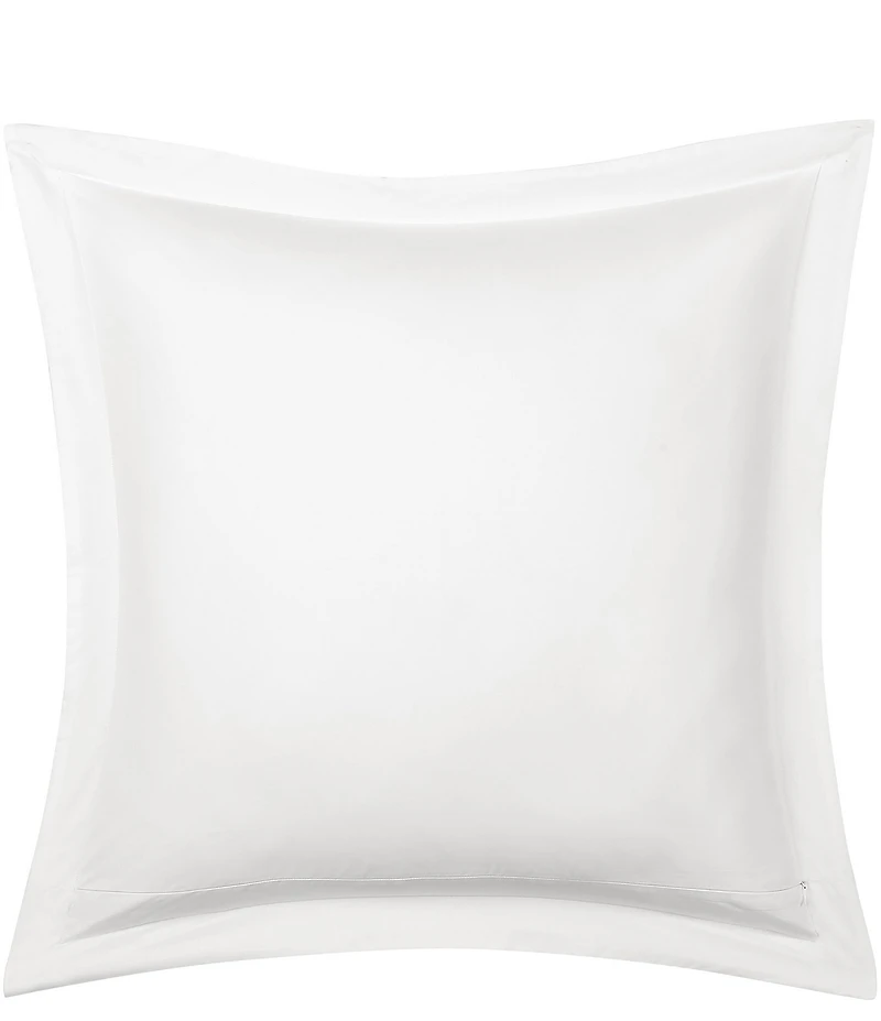 Piper & Wright Savannah Embroidered Bordered Flange Trim Euro Sham