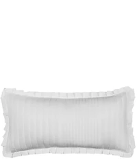 Piper & Wright Savannah Flange Trimmed Quilted Boudoir Decorative Throw Pillow