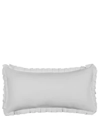 Piper & Wright Savannah Flange Trimmed Quilted Boudoir Decorative Throw Pillow