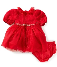 Pippa & Julie Baby Girls Lilia Short Sleeve Fit-And-Flare Dress