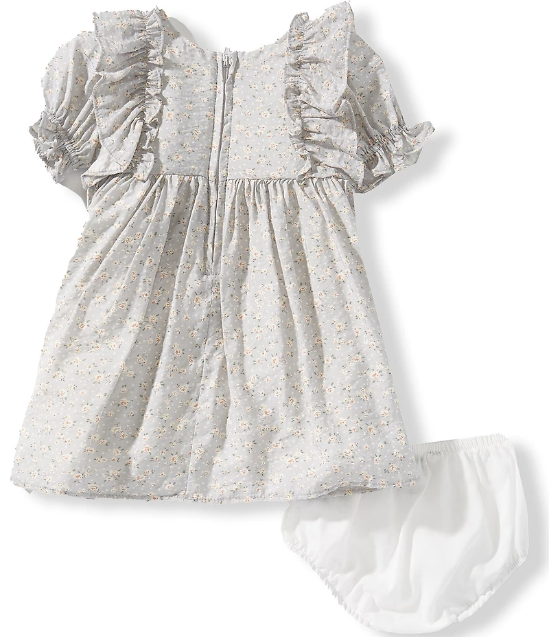 Pippa & Julie Baby Girls Short-Sleeve Annalise Silky Floral Dress
