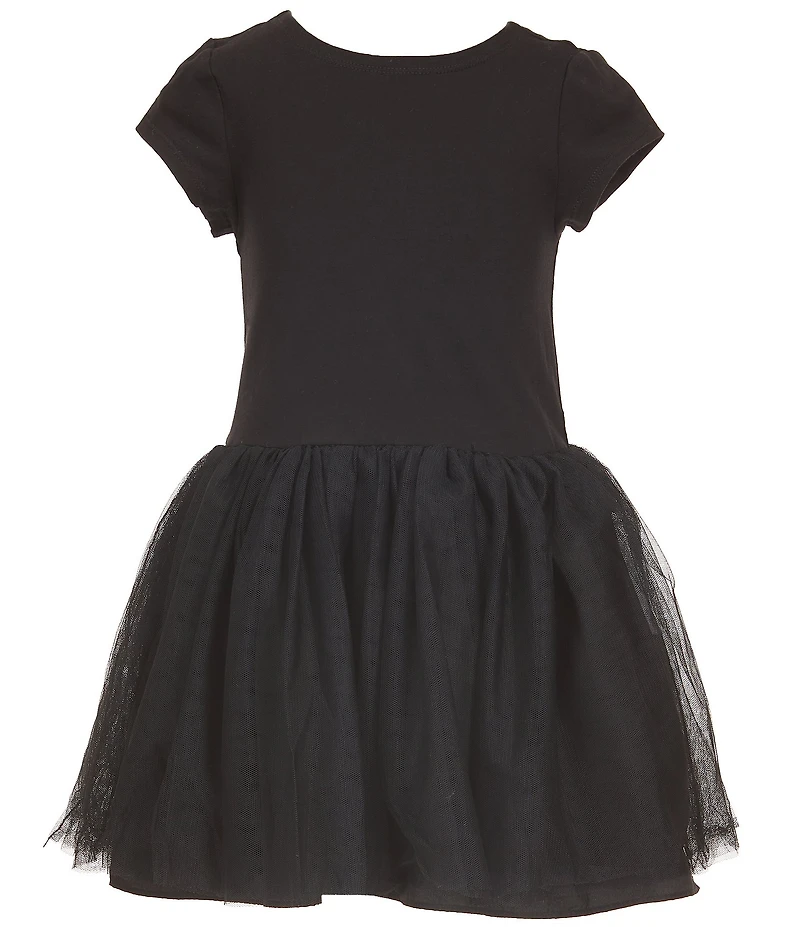 Pippa & Julie Little Girls Long-Sleeve Leopard-Printed Bomber Jacket & Sleeveless Tutu-Skirted Dress Set