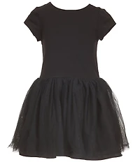 Pippa & Julie Little Girls Long-Sleeve Leopard-Printed Bomber Jacket & Sleeveless Tutu-Skirted Dress Set