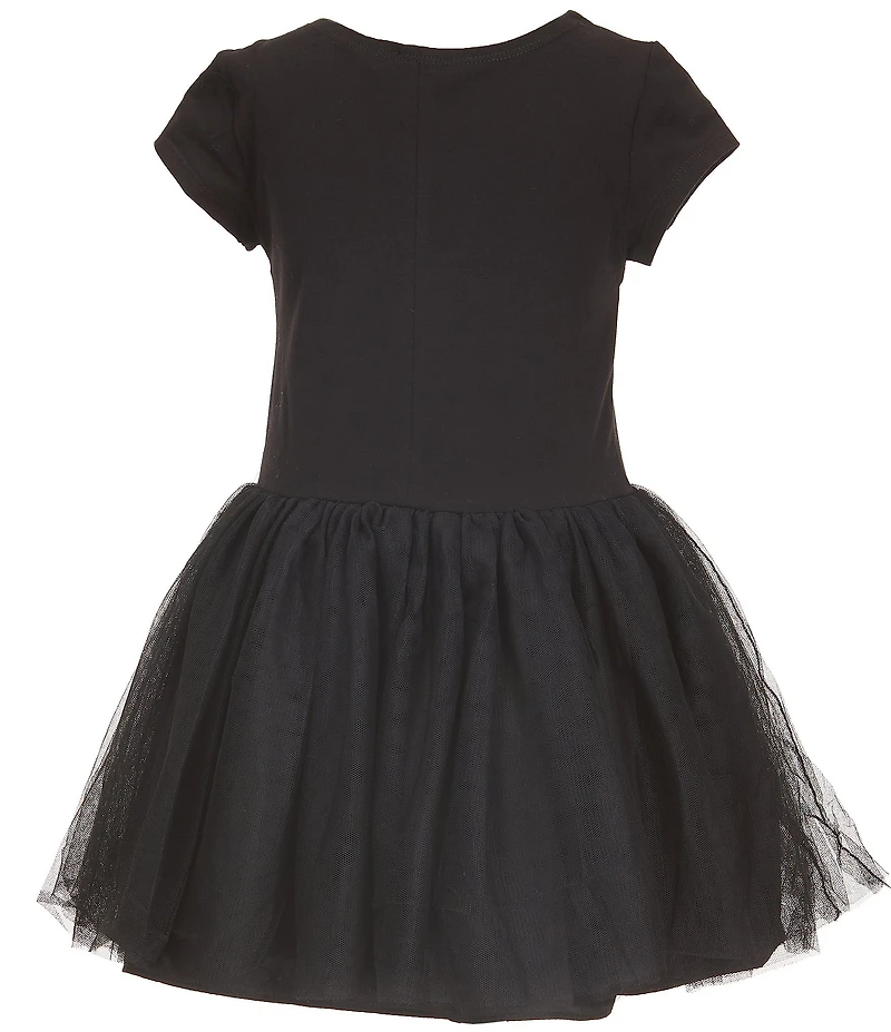 Pippa & Julie Little Girls Long-Sleeve Leopard-Printed Bomber Jacket & Sleeveless Tutu-Skirted Dress Set