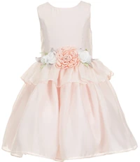 Pippa & Julie Little Girls Sleeveless Dani Peplum-Waist Ballerina Dress
