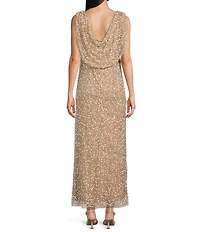 Pisarro Nights Sleeveless Sequin Midi Gown