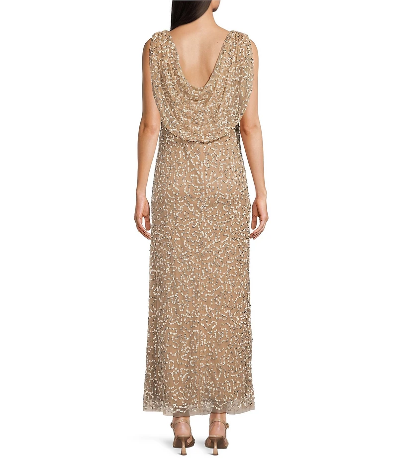 Pisarro Nights Sleeveless Sequin Gown