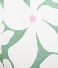 PJ Salvage Floral Print Peachy Knit Drawstring Tie Coordinating Sleep Shorts