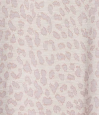 PJ Salvage Long Sleeve Crew Neck Jersey Knit Leopard Print Coordinating Sleep Top