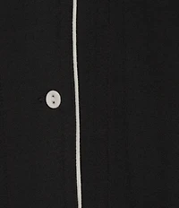 PJ Salvage Modal Basic Solid Notch Collar Pajama Set