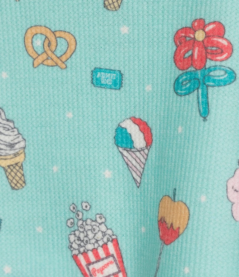 PJ Salvage Peachy Baby Waffle Sleeveless Scoop Neck Printed Shorty Pajama Set