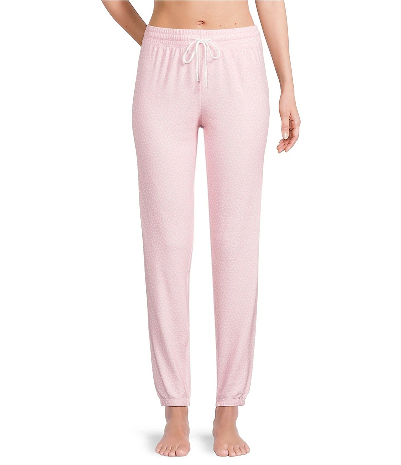 PJ Salvage Peachy Knit Dotted Coordinating Sleep Jogger
