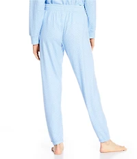PJ Salvage Peachy Knit Dotted Coordinating Sleep Jogger