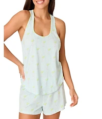 PJ Salvage Playful Prints Sleeveless Scoop Neck Jersey Knit Margarita Print Coordinating Sleep Top
