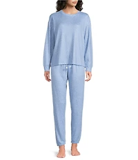 PJ Salvage Polka Dot Print Peachy Knit Coordinating Sleep Pants