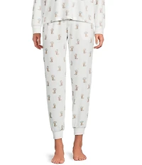 PJ Salvage Western Boot Print Peachy Knit Coordinating Sleep Pants