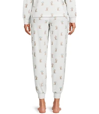 PJ Salvage Western Boot Print Peachy Knit Coordinating Sleep Pants