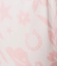 PJ Salvage Wild Flower Brushed Pointelle Drawstring Tie Coordinating Sleep Pant