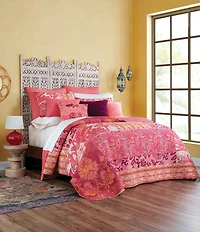 Poetic Wanderlust Tracy Porter Pink Patterned Verity Cotton Quilt
