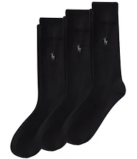 Polo Ralph Lauren Solid Dress Socks 3-Pack
