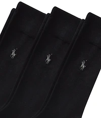 Polo Ralph Lauren Solid Dress Socks 3-Pack