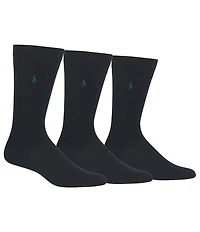 Polo Ralph Lauren Solid Dress Socks 3-Pack