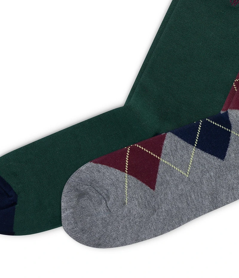 Polo Ralph Lauren Argyle Crew Socks 2-Pack