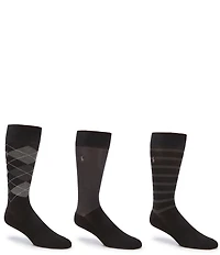 Polo Ralph Lauren Argyle Crew Socks 3-Pack