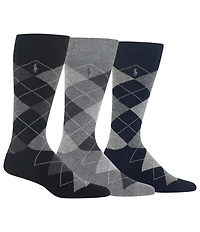 Polo Ralph Lauren Assorted Argyle Dress Socks 3-Pack