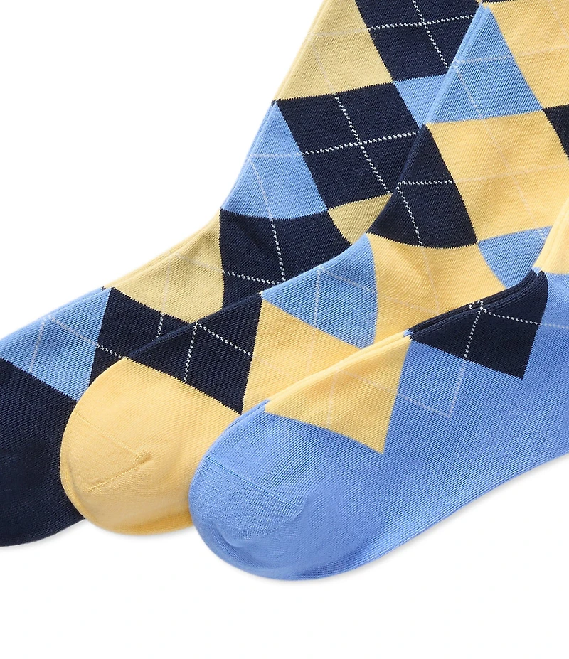 Polo Ralph Lauren Assorted Argyle Dress Socks 3-Pack