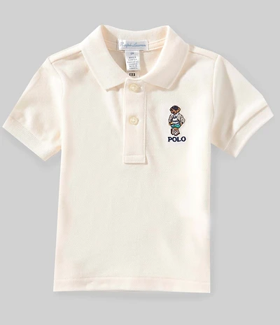 Ralph Lauren Baby Boys Short-Sleeve Polo Bear Mesh Polo Shirt