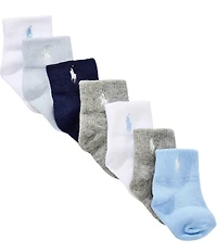 Polo Ralph Lauren Baby Boys Essential 7-Pack Socks Gift Box