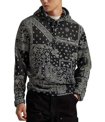 Polo Ralph Lauren Bandanna-Print Fleece Hoodie