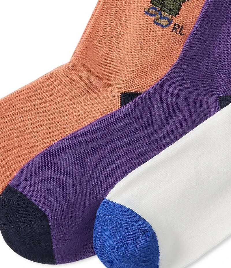 Polo Ralph Lauren Bears 3-Pack Trouser Socks