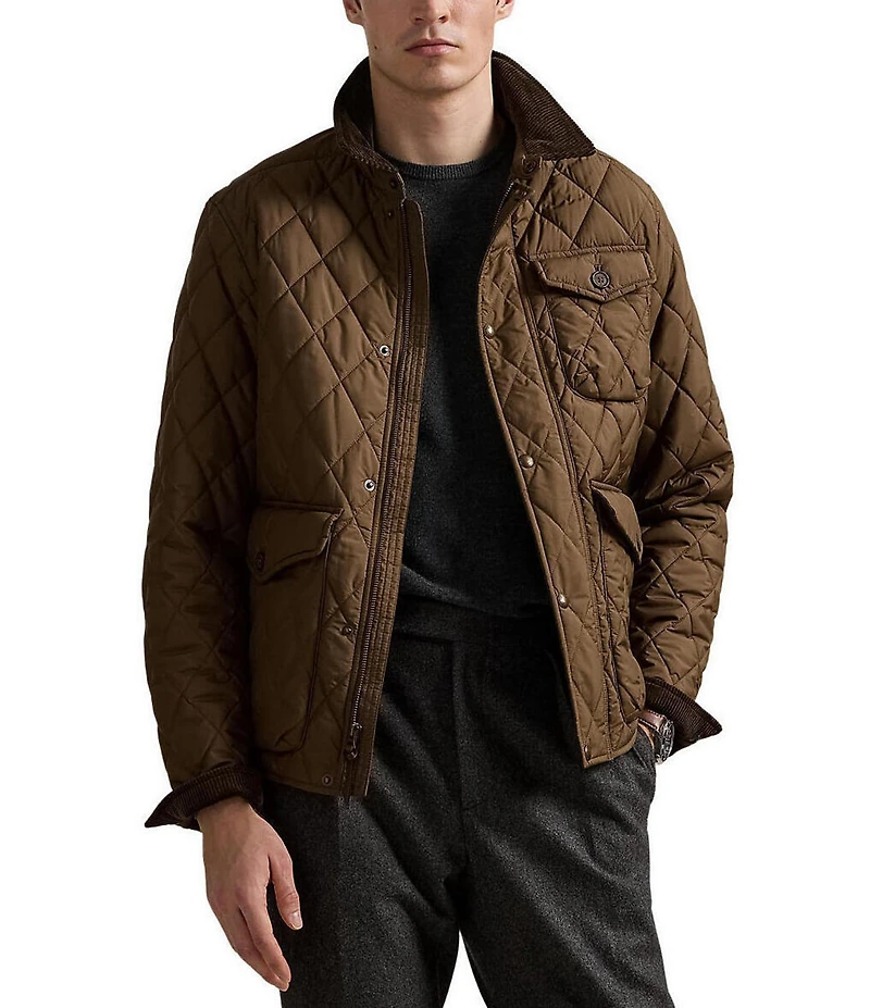 Polo Ralph Lauren Beaton Quilted Water-Repellent Snap-Front Jacket