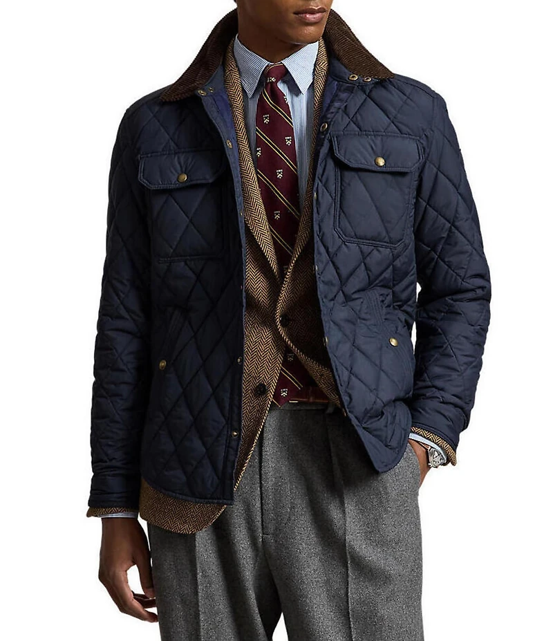 Polo Ralph Lauren Beaton Quilted Water-Repellent Snap-Front Jacket
