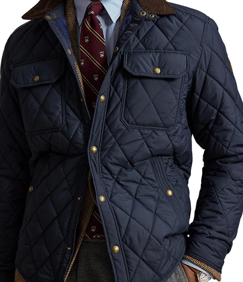 Polo Ralph Lauren Beaton Quilted Water-Repellent Snap-Front Jacket