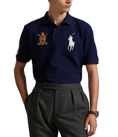 Polo Ralph Lauren Big & Tall 20th Anniversary Crest Mesh Short Sleeve Polo Shirt