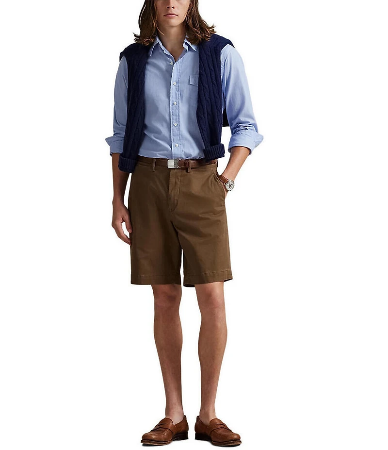 Polo Ralph Lauren Big & Tall 9.5#double; and 10.5#double; Inseam Stretch Classic Fit Twill Shorts