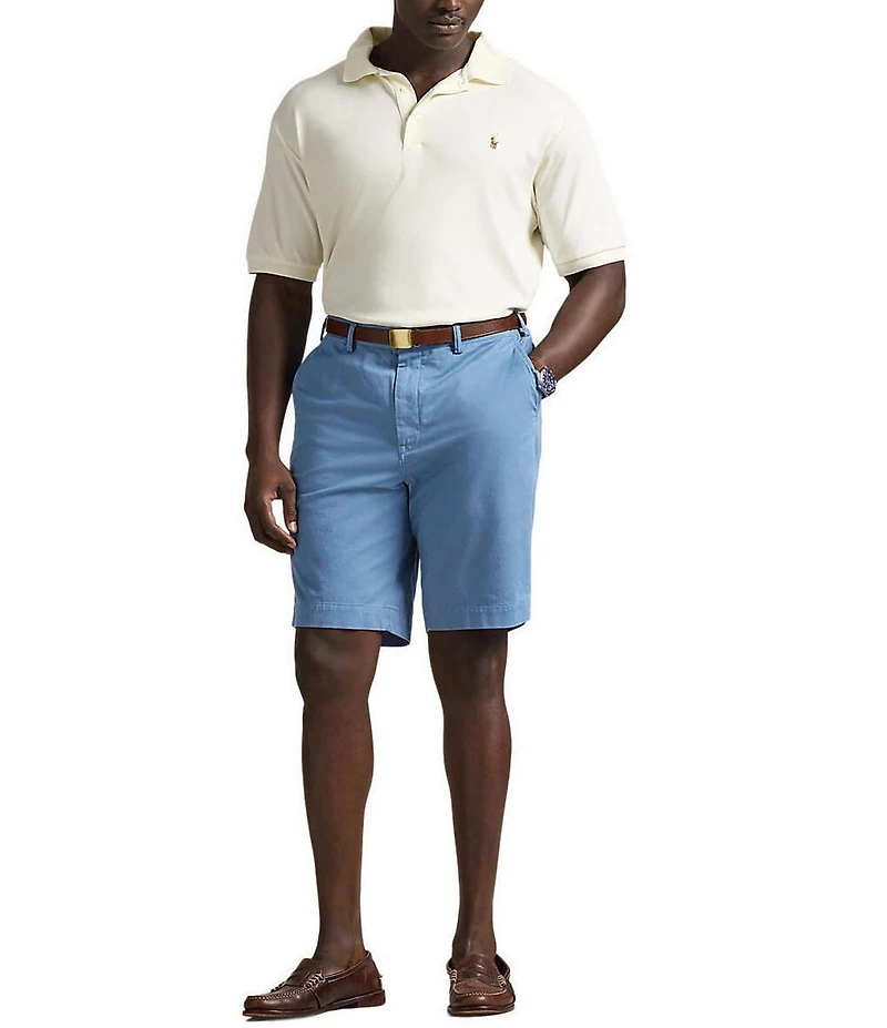 Polo Ralph Lauren Big & Tall 9.5#double; and 10.5#double; Inseam Stretch Classic Fit Twill Shorts
