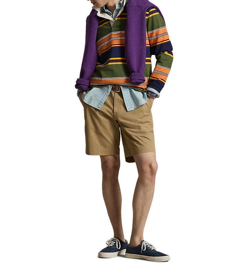 Polo Ralph Lauren Big & Tall 9.5#double; and 10.5#double; Inseam Stretch Classic Fit Twill Shorts