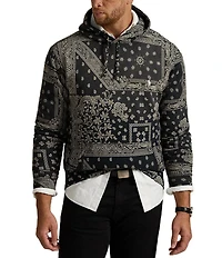 Polo Ralph Lauren Big & Tall Bandanna-Print Fleece Hoodie